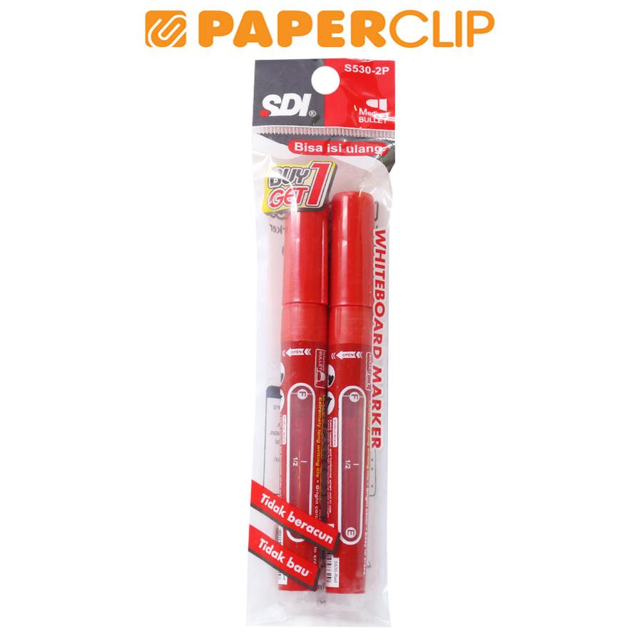 MARKER SDI WHITE BOARD S530-2P RED
