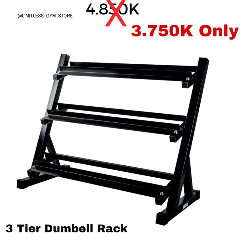 Jual DUMBELL DUMBEL RACK 3 TIER TINGKAT RAK DUMBBELL BARBEL | Shopee ...