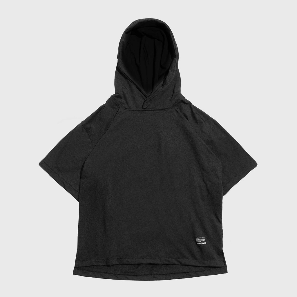 Jual Wellborn Laze Short Sleeve Hoodie Black Shopee Indonesia