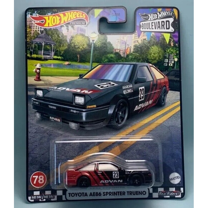 Jual Hotwheels Toyota Ae86 Sprinter Trueno Advan Premium Card Shopee Indonesia