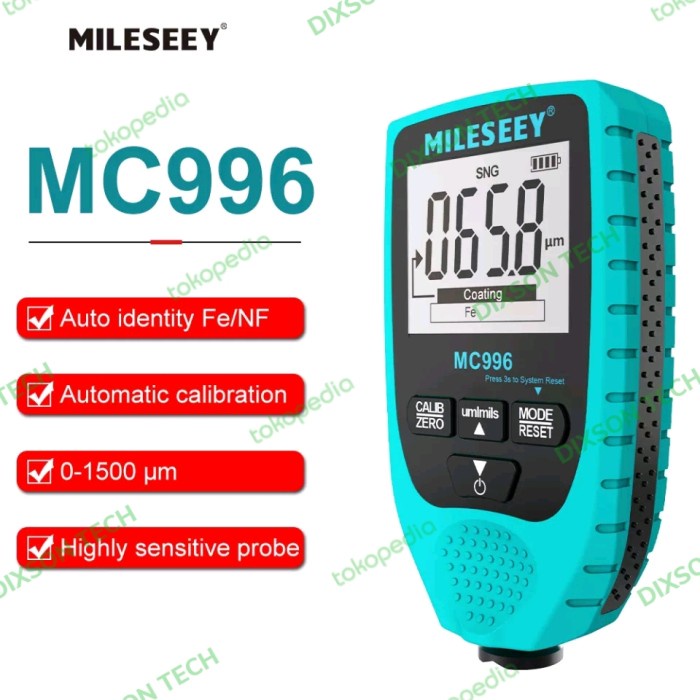 Jual ALAT UKUR KETEBALAN CAT COATING THICKNESS GAUGE MILESEEY MC996