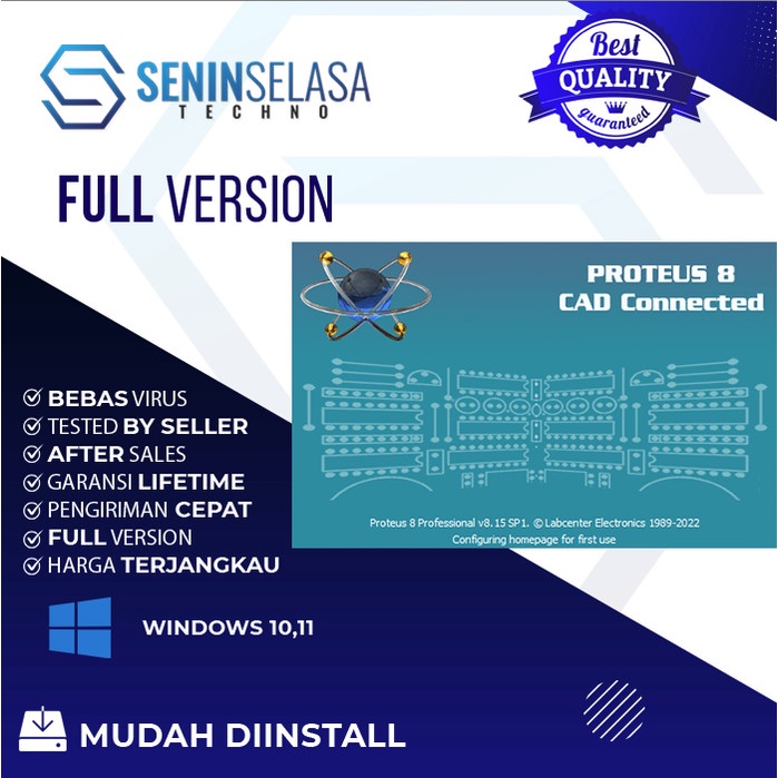 Jual Software Desain Sirkuit Elektronik: Proteus Professional 8 [WIN