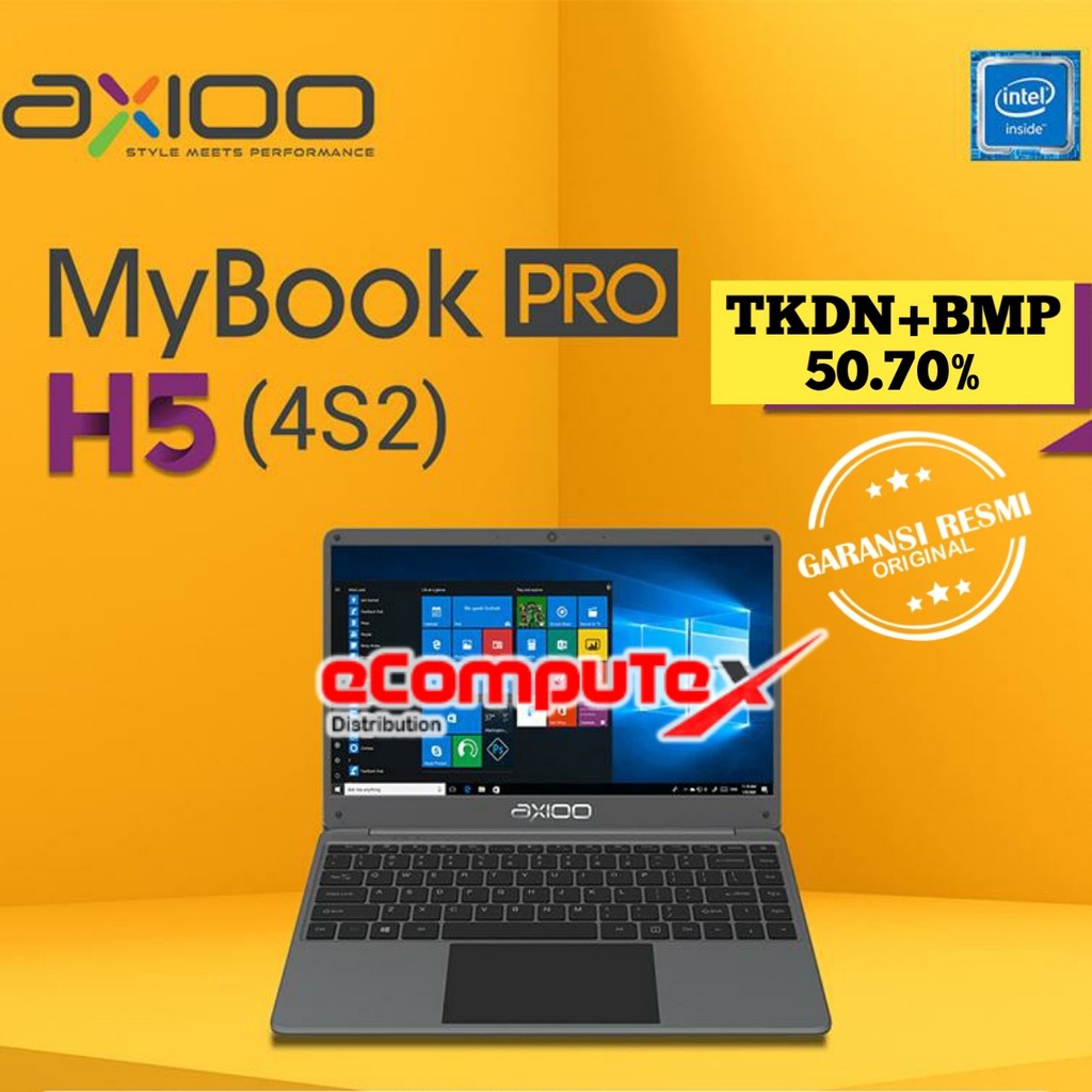 Jual Laptop Axioo Mybook Pro H S I Ram Gb Gb Ssd Inch Fhd Tkdn Garansi Resmi