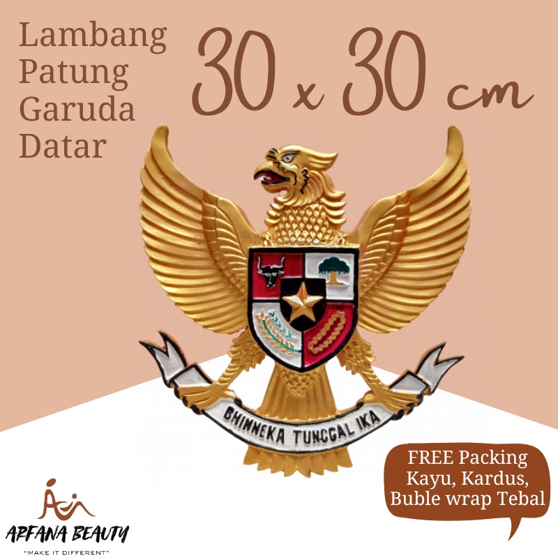 Jual PROMO!! Logo Burung Garuda Pancasila Hiasan Dinding Lambang Fiber ...