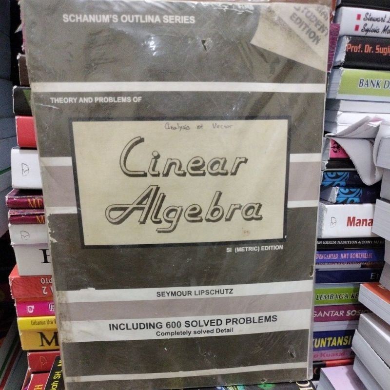 Jual linear algebra by Seymour | Shopee Indonesia