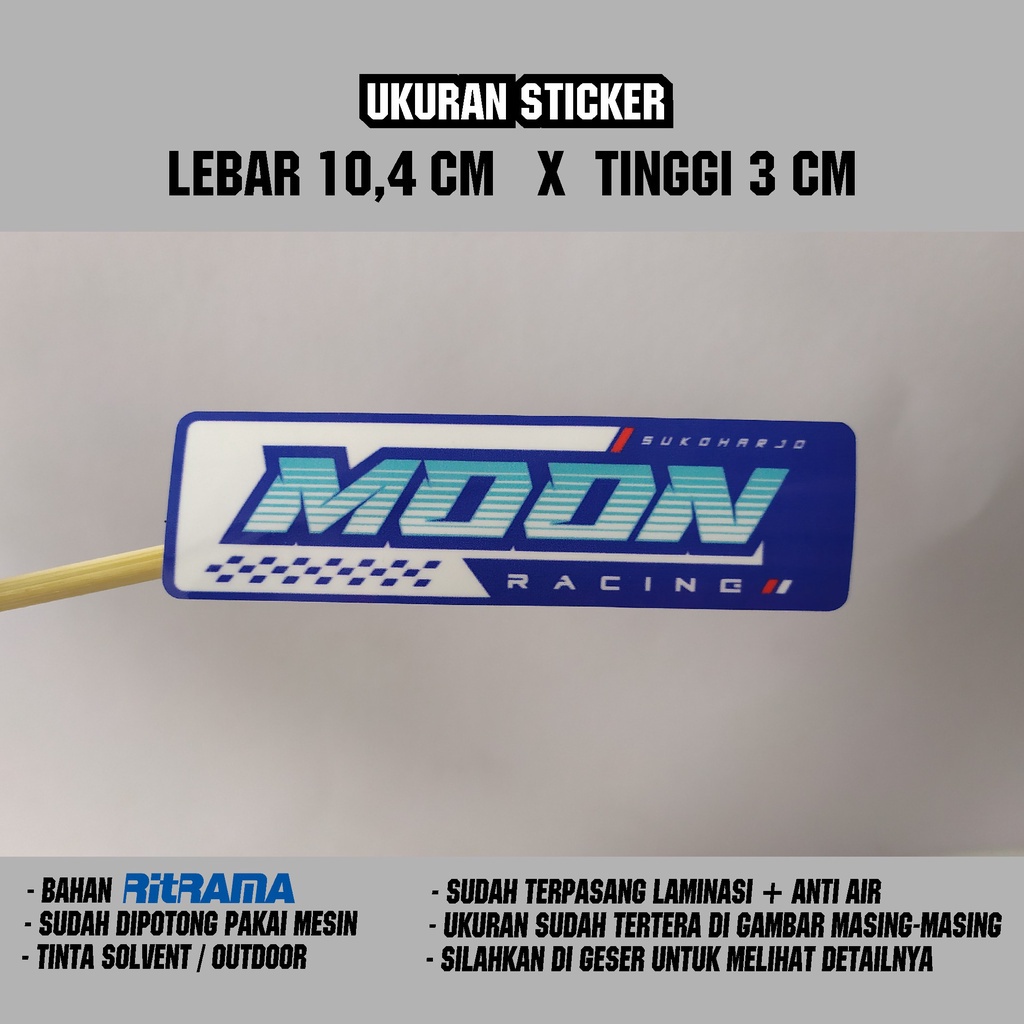 Jual stiker racing / sticker team balap viral / sticker bengkel ...