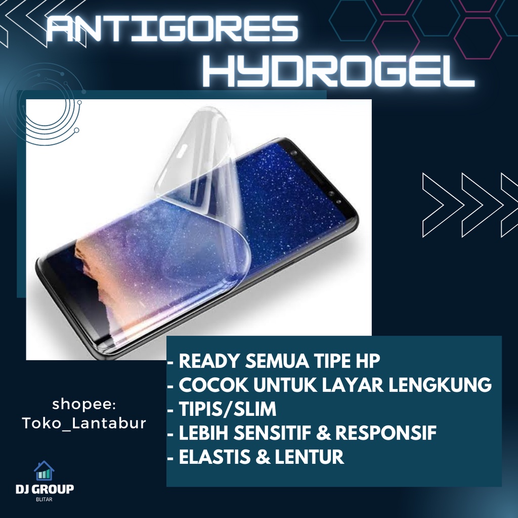 Jual ALL TYPE HP Anti Gores Hydrogel Screen Protector
