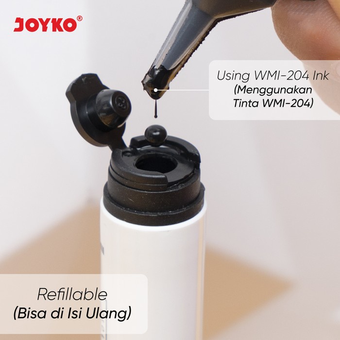 Spidol Papan Tulis Dapat Dihapus Whiteboard Marker Joyko Refillable (2)
