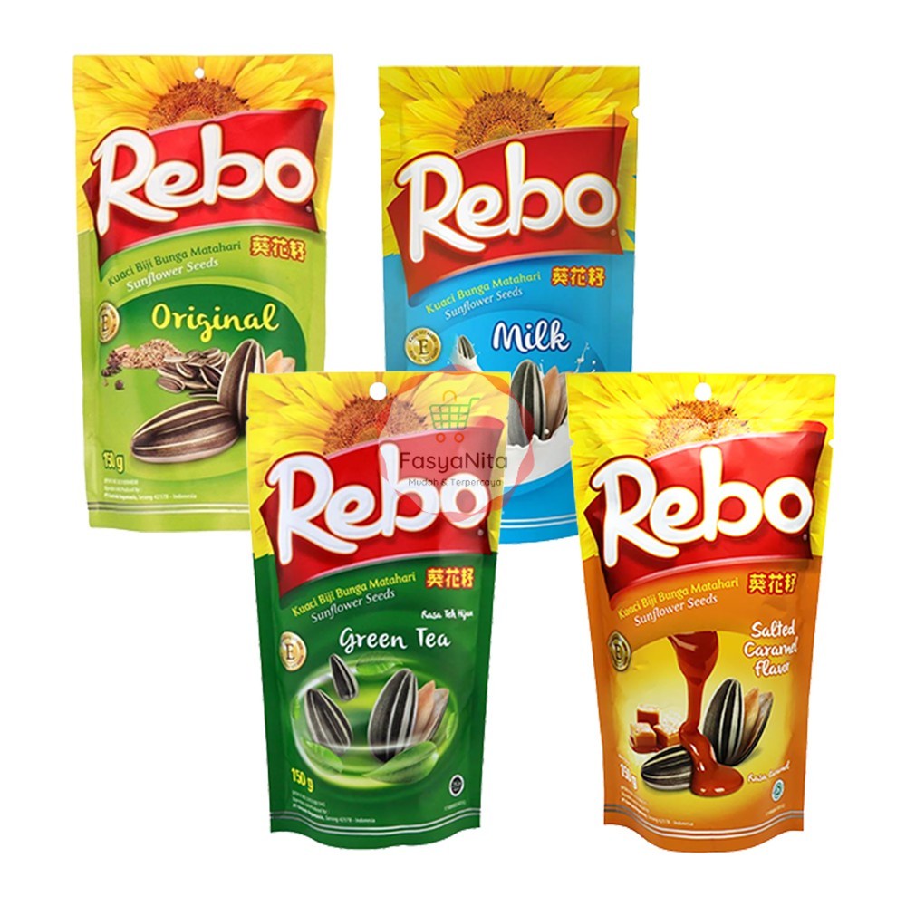 Jual Kuaci Rebo 150 Gr Original Milk Green Tea Caramel