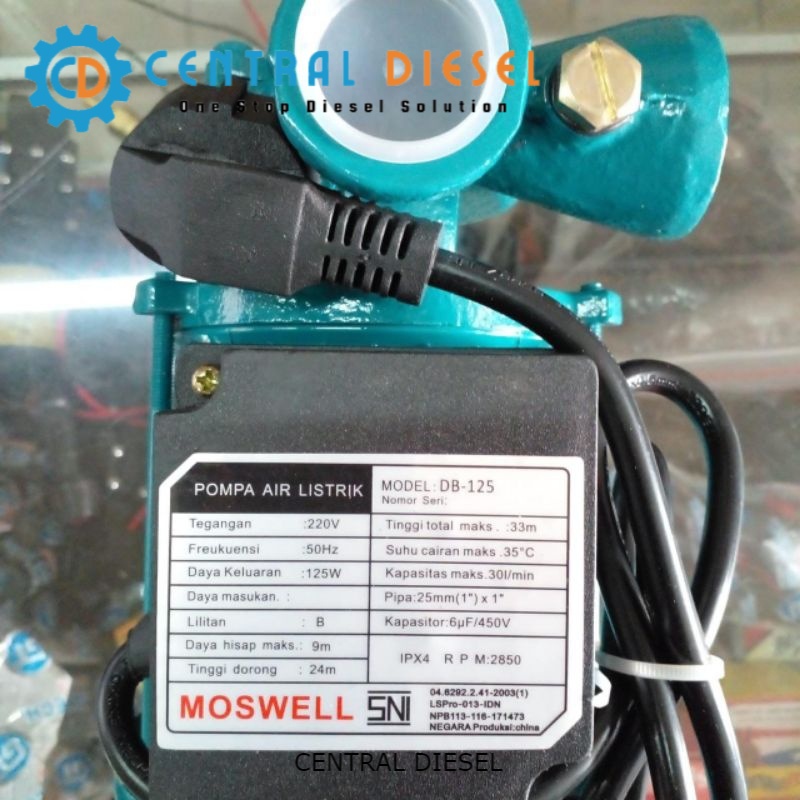 Jual Pompa Air Moswell Aqua DB-125 Manual | Shopee Indonesia