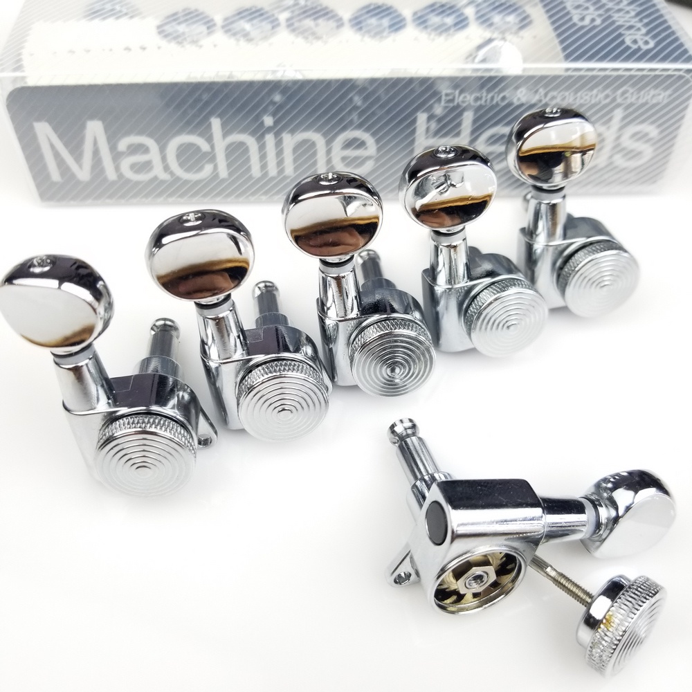 Jual Chrome Guitar Locking Tuners Kepala Mesin Gitar Listrik Tuner Jn05Sp Lock Silver Tuning