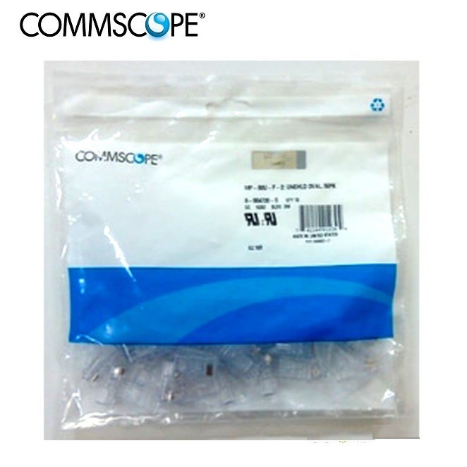Jual Commscope Connector RJ45 Cat5E Original 50 Pcs | Shopee Indonesia
