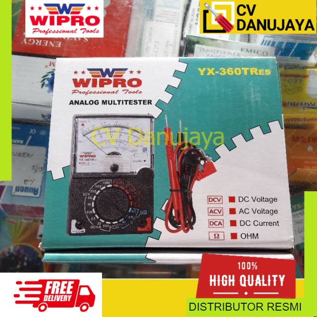 Jual Wipro Analog Multimeter Multitester Alat Ukur Tekanan Listrik Yx 360 Tres Shopee Indonesia 1843