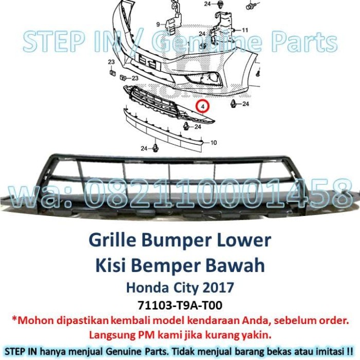 Jual Ram Grille Bumper Lower Honda City Grill Bemper Bawah Jaring