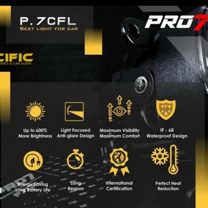Jual foglamp LED PRO7 PREMIUM P7CFL 3warna | Shopee Indonesia
