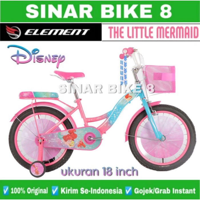 Little mermaid cheap bike 18 inch