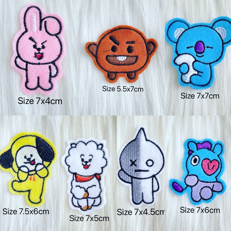 Jual Bordir Patch BTS / Patch BT21bisa pesan satuan | Shopee Indonesia