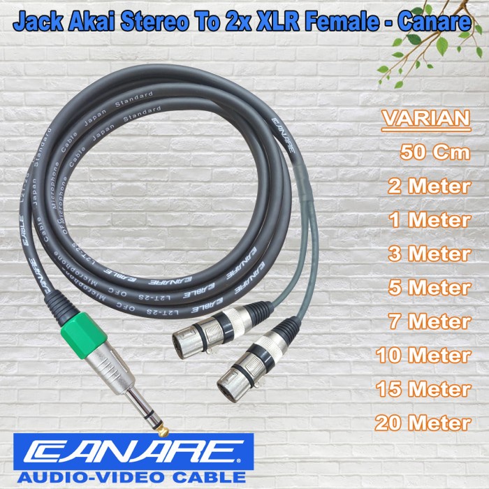 Jual Juan Kabel Audio Kabel In Out Mixer Akai Stereo To X Xlr