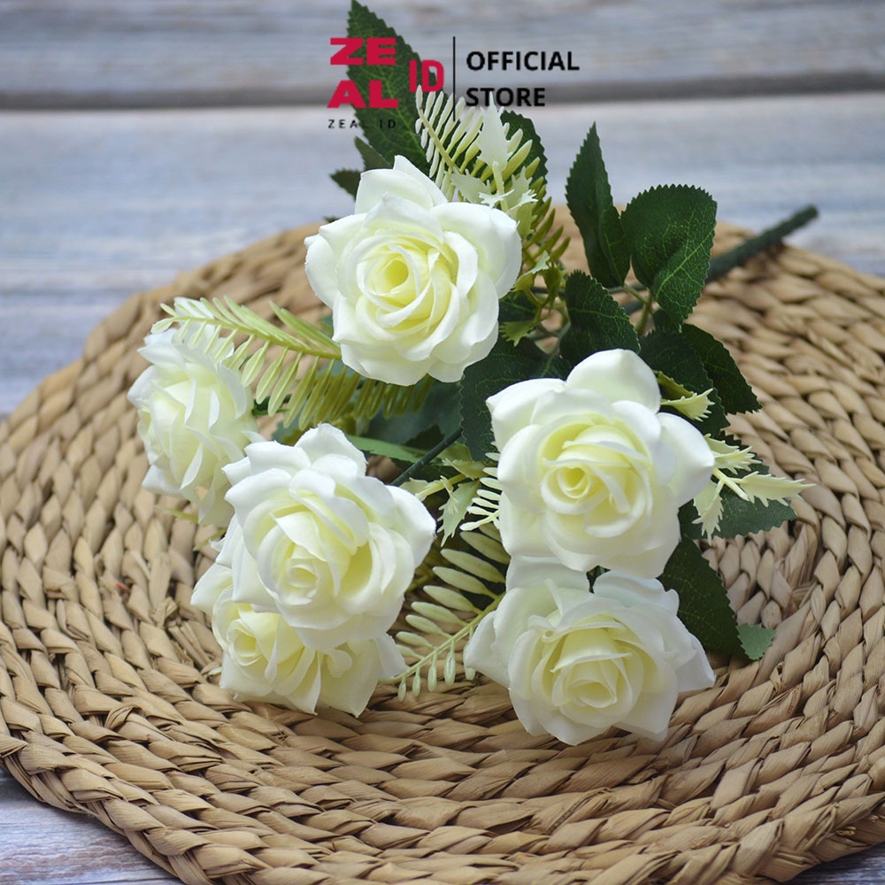 Jual ZEAL-ID - Bouquet bunga T24 ROKU Artifisial Dekorasi Tanaman Palsu ...