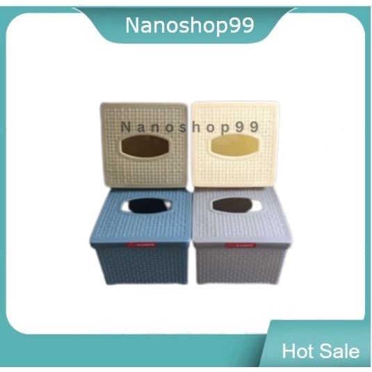 Jual Tempat Tisu Mini Segi Plastik Rotan Kecil Kotak Box Tissue Apollo ...