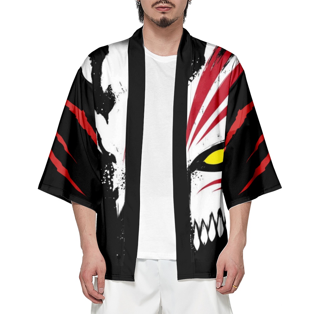 Jual BLEACH COS Cosplay Hitam Pria Kimono Japan Hanori Shinigami Kimono