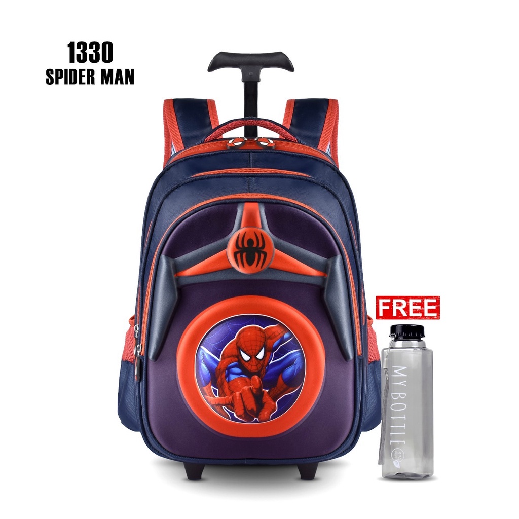 Jual GRATIS BOTOL MINUM - Tas Ransel Sekolah Trolly 1330 Anak Cowok ...