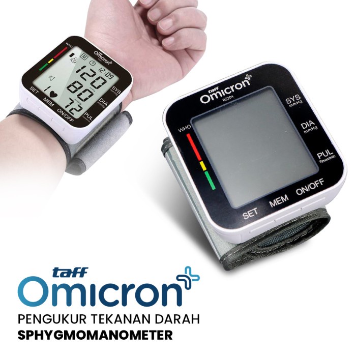 Jual TaffOmicron pengukur tekanan darah di tangan Tensi darah Tekanan