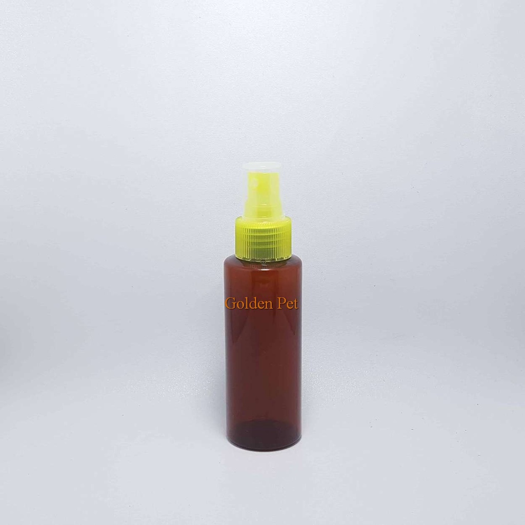 Jual Botol 100 Ml Rf Pendek Coklat Tr Spray Boston Round / Pet 100 ml ...