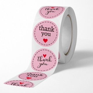 Jual Stiker Label Thank You / Stiker Roll (500 Pcs) / Stiker Ucapan