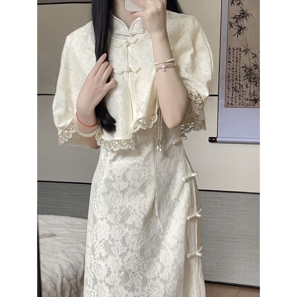 Women Qipao Two Piece Dress Set main image 1