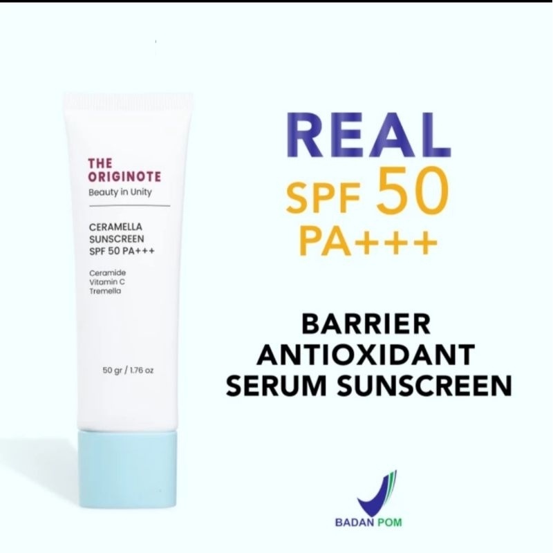 Jual THE ORIGINOTE Ceramella Sunscreen SPF 50++ 50gr - Anti_Mahal ...