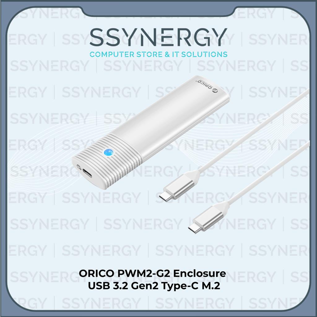 Jual ORICO M2 NVMe PWM2-G2-WH-BP USB3.2 Gen2 Type-C SSD Enclosure ...
