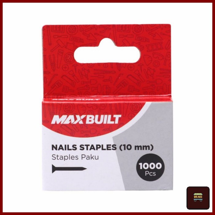 Jual MAXBUILT Step Gun Refill / Isi Ulang Staples Tembak Tipe Nail 10 ...