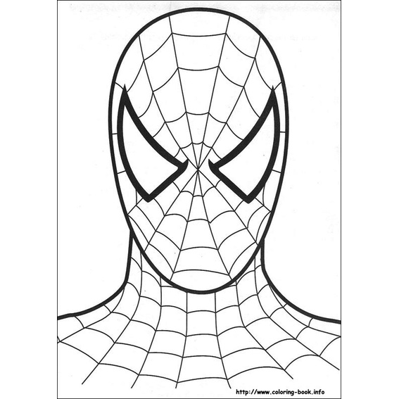 Jual Gambar Mewarnai ~ SPIDERMAN / Seketsa Lukis / Drawing Sketch