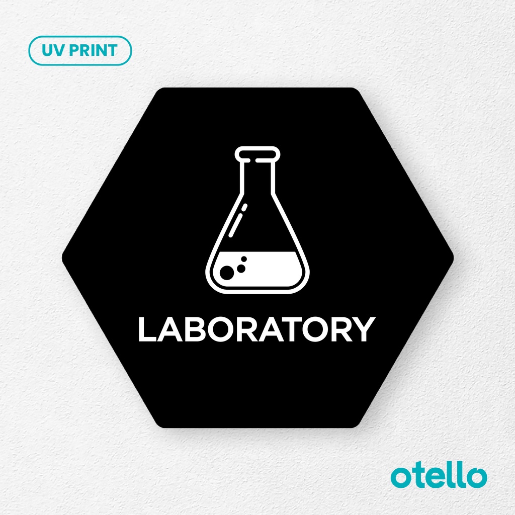 Jual Laboratory Signage Board Akrilik Tempel Dinding Papan Acrylic Sign ...