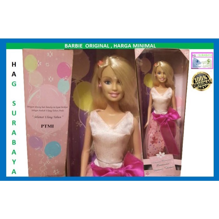 Jual Barbie Fun birthday PTMI Doll | Shopee Indonesia