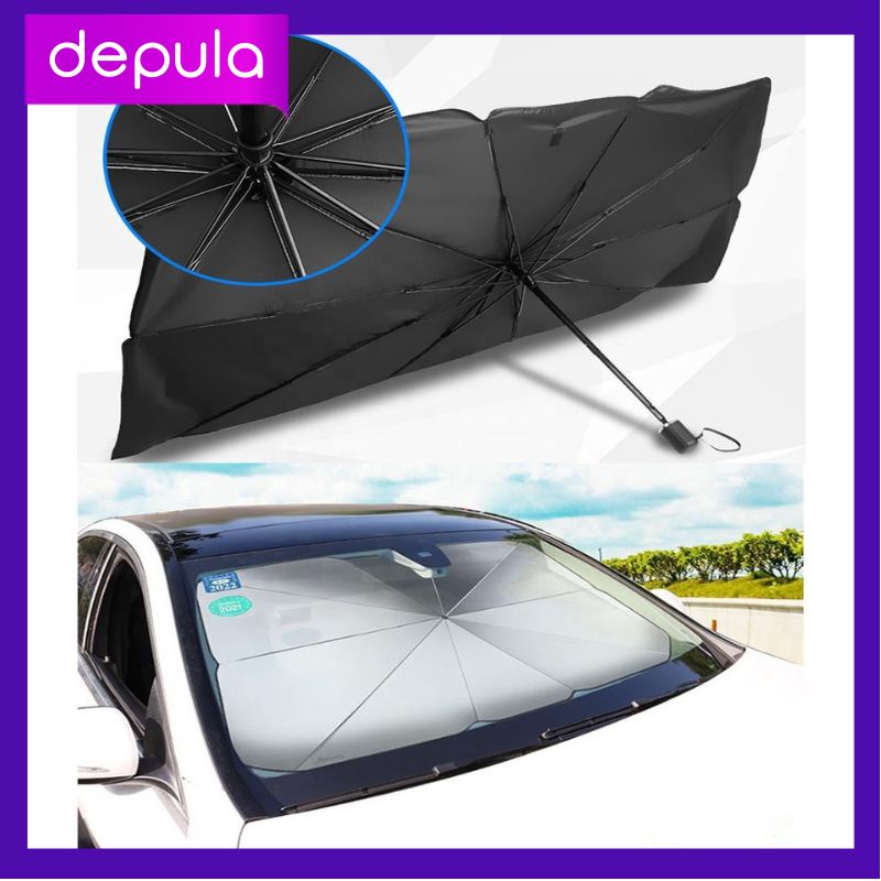 Jual Payung Pelindung Anti Panas Mobil Kaca Depan / Umbrella Sunshade