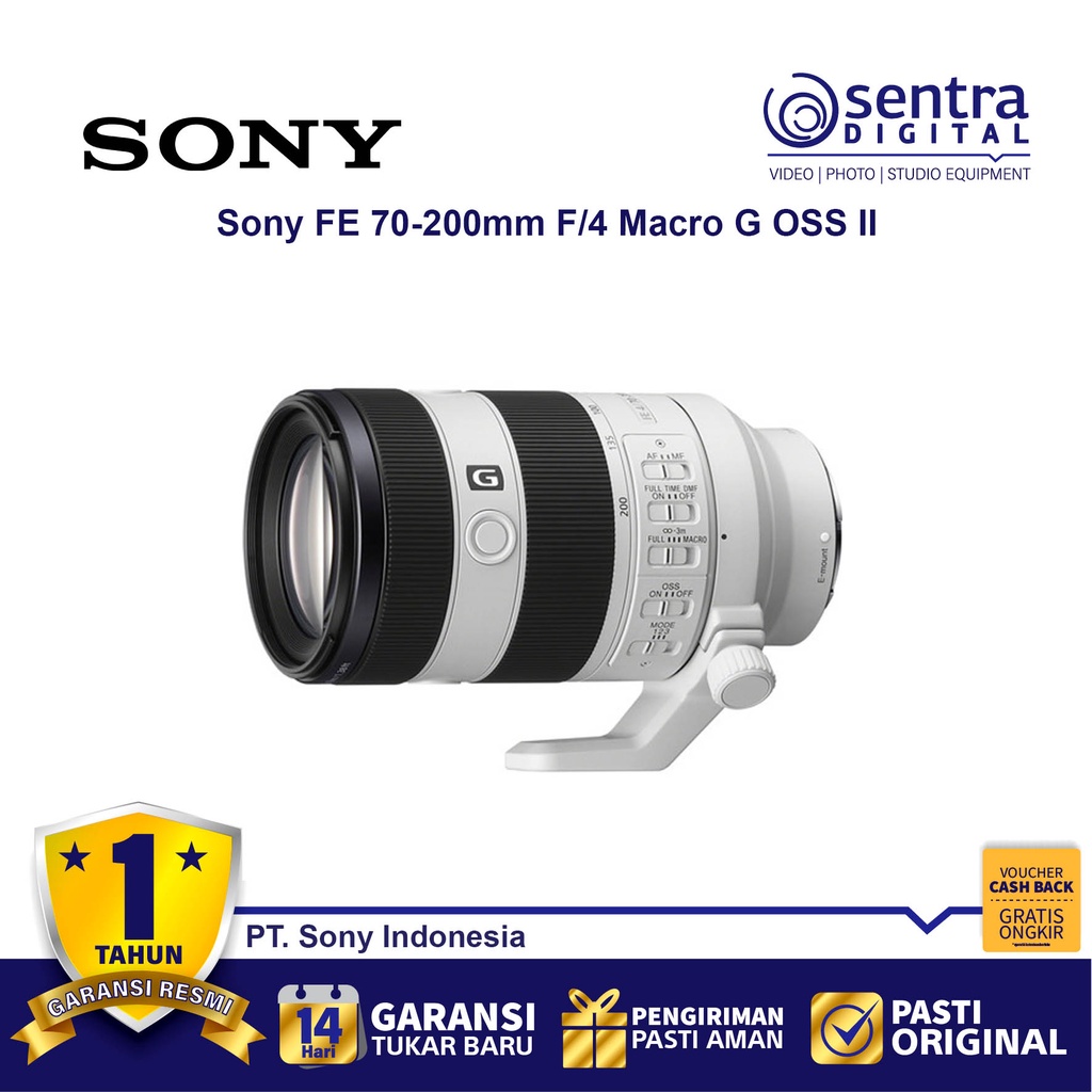 Jual Sony Fe 70 200mm F 4 Macro G Oss Ii Lens Sel70200g2 Shopee