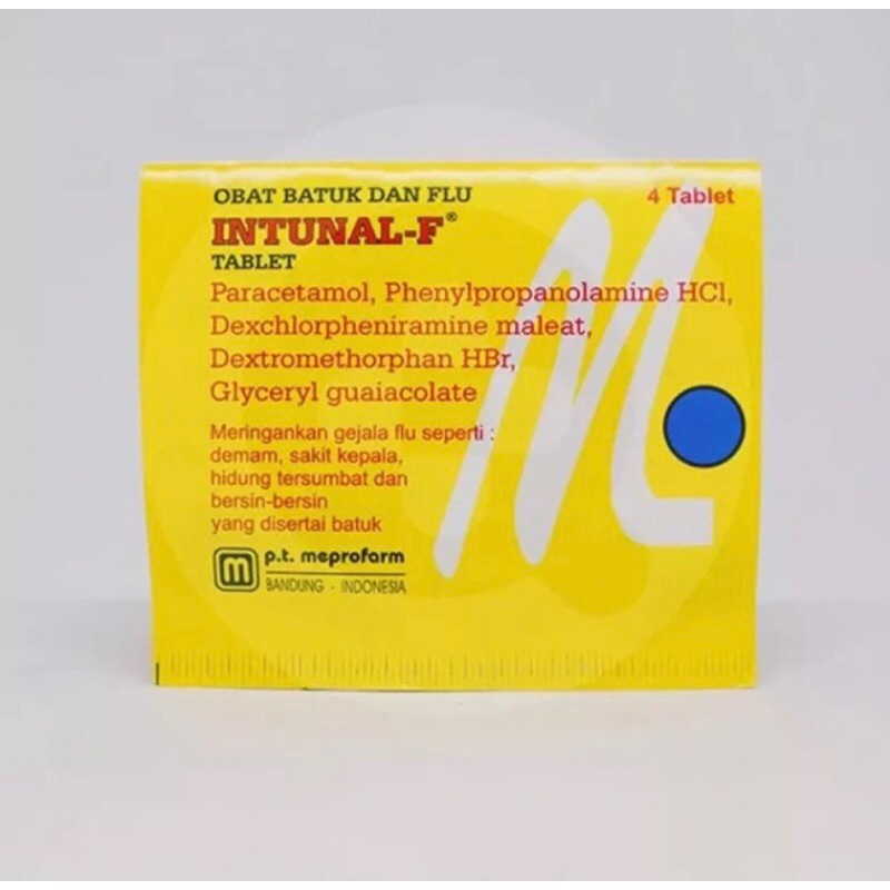 Jual ( 3 LEMBAR ) Intunal F Tablet Per Lembar isi 4 Tablet - MURAH ...