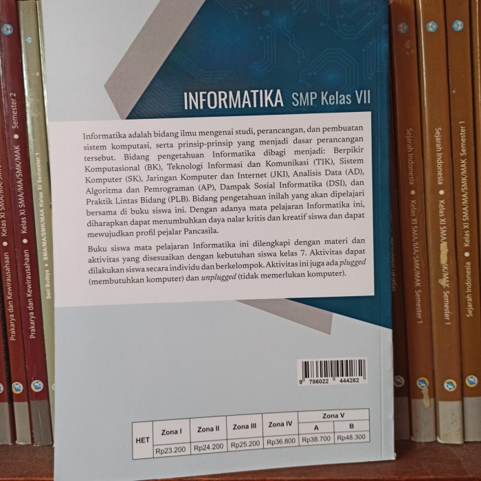 Jual BUKU INFORMATIKA TIK KELAS 1 7 VII SMP KEMENTERIAN KURIKULUM ...