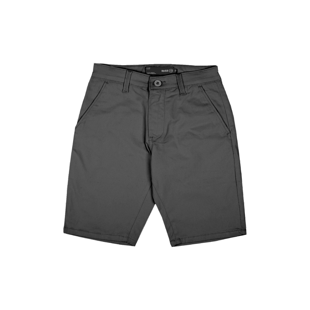 Jual Russ Short Chino Pants Suspect Dark Grey | Shopee Indonesia