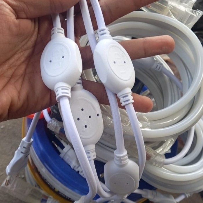 Jual KABEL POWER LED STRIP SOKET ADAPTOR FLEXI SELANG MODEL TUSUK 6MM ...