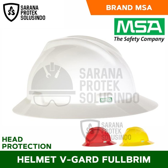 Jual Helm Safety Full Brim Msa Original Usa Inner Fastrac Safety Helmet