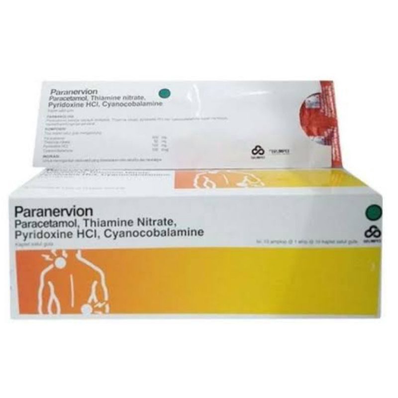 Jual PARANERVION STRIP 10 TABLET PARACETAMOL SERTA B1 B6 B12 Shopee