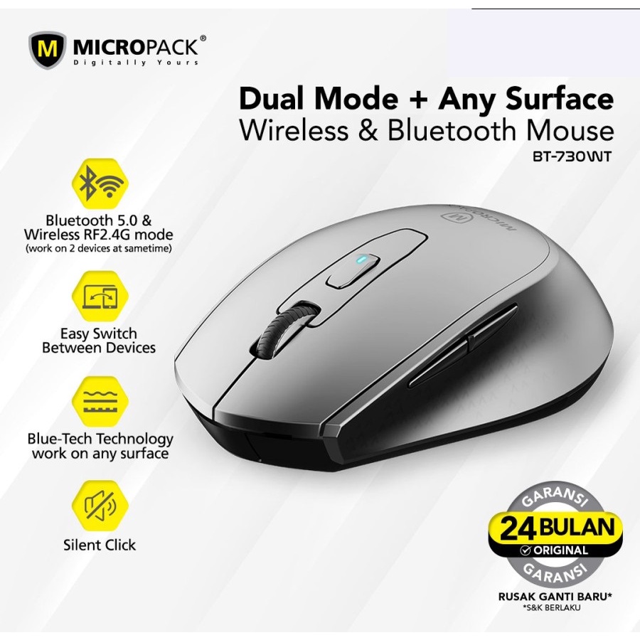 Jual Micropack Mouse Wireless And Bluetooth Inspire Pro Bluetech BT