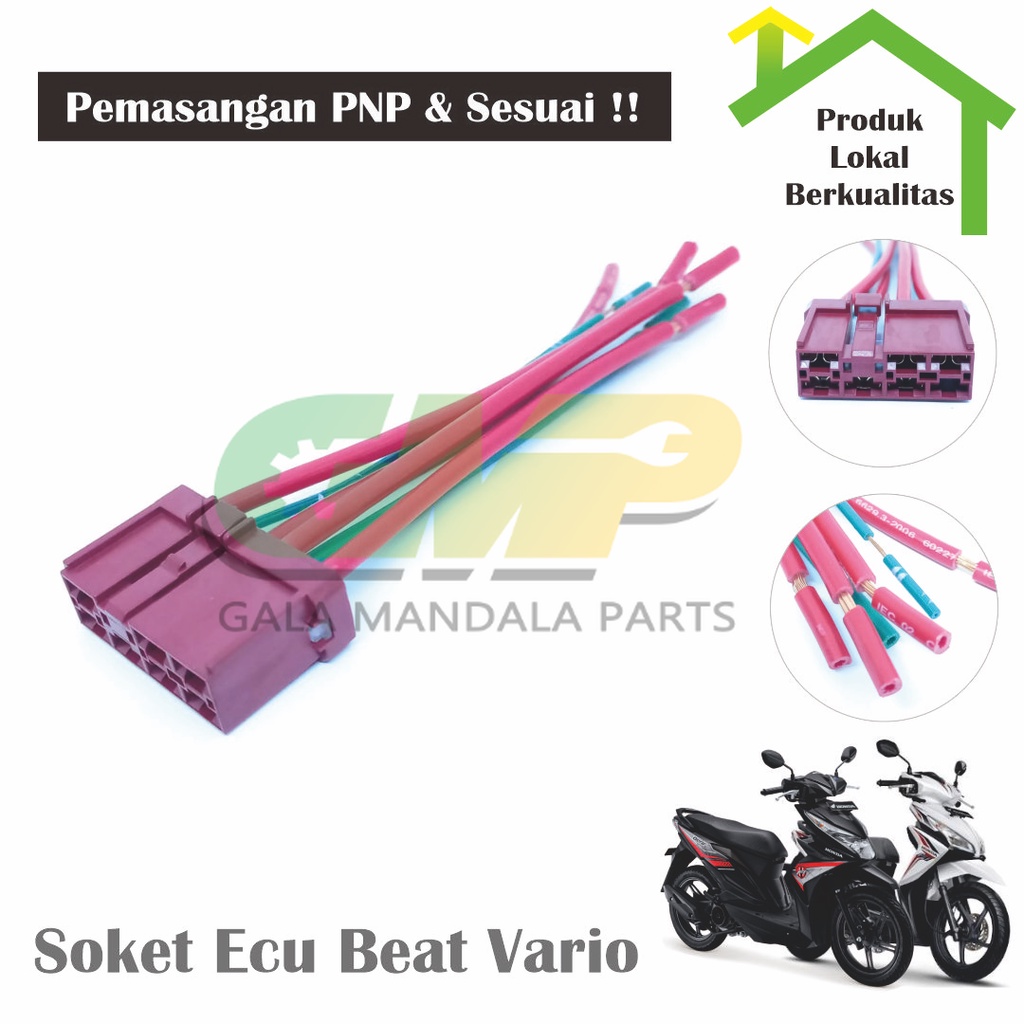 Jual Soket Kabel Ecu Kiprok Beat Fi Vario Scoopy Esp Socket Ecm Acg