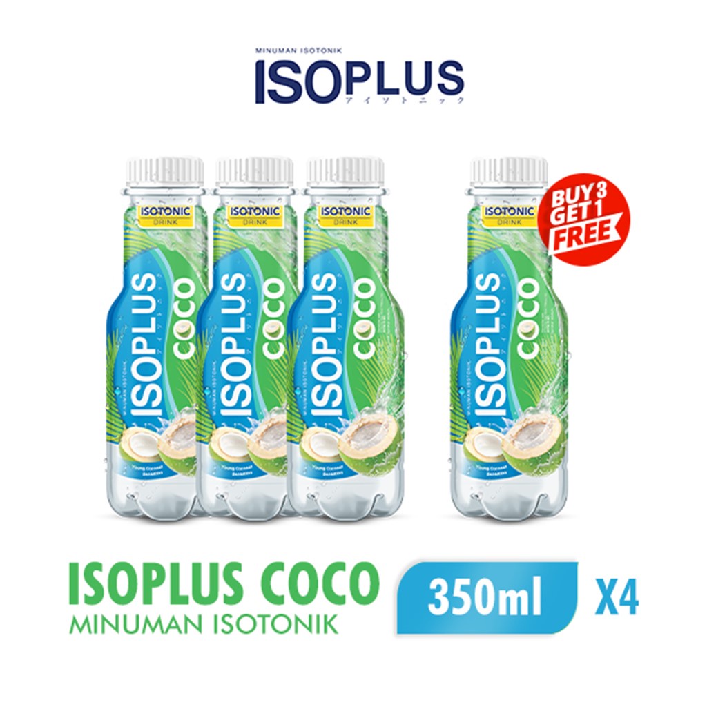 Jual Isoplus Coco Botol 350 Ml X4 | Shopee Indonesia