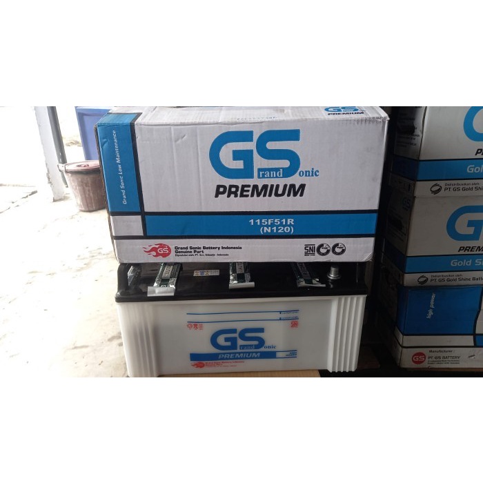 Jual aki basah GS n120 12v120ah 12v 120ah 115f51r battery kapal genset ...