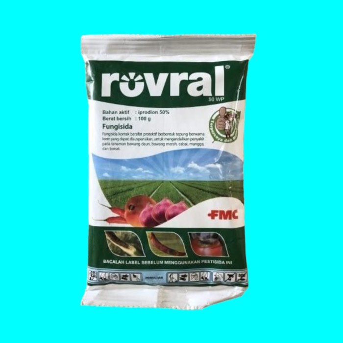 Jual FMC Rovral 50 WP 100 gram Fungisida Anti Jamur Kontak Tanaman ...