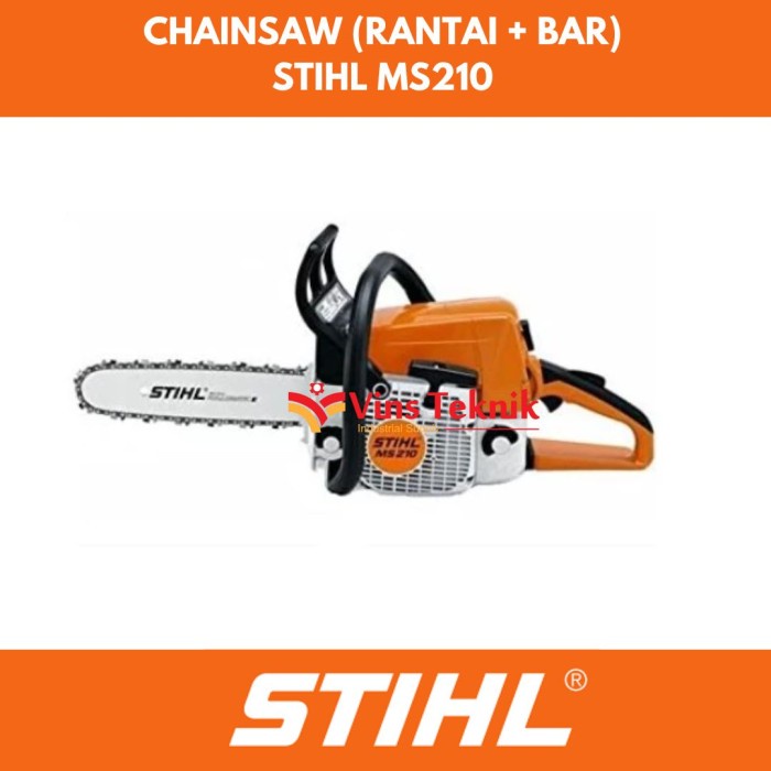 Jual STIHL MS210 Chainsaw Mesin Potong Kayu Bensin MS 210 | Shopee ...